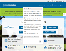 Tablet Screenshot of gloucestershire.gov.uk