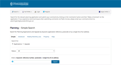 Desktop Screenshot of planning.gloucestershire.gov.uk
